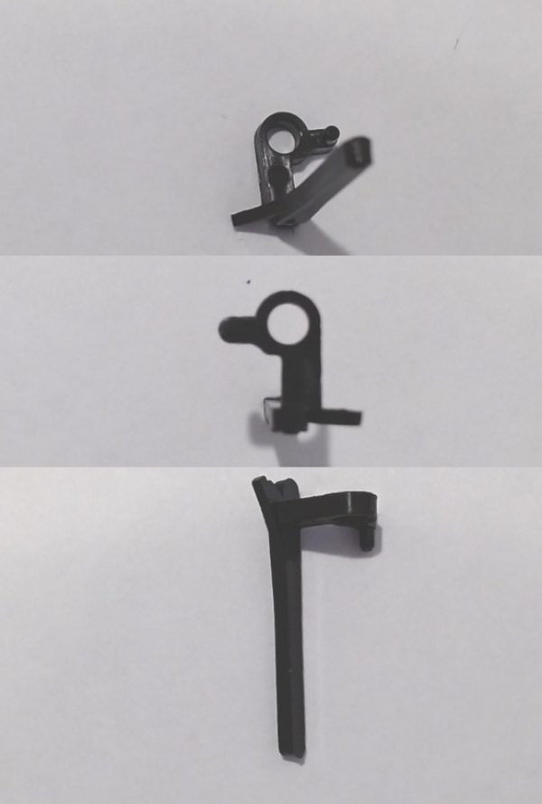 BRAKE SHOE / BLACK / LH / LONG TAB / 25.65 TALL / OFFSET TAB / DIECAST / PREMIER GS-4 4-8-4