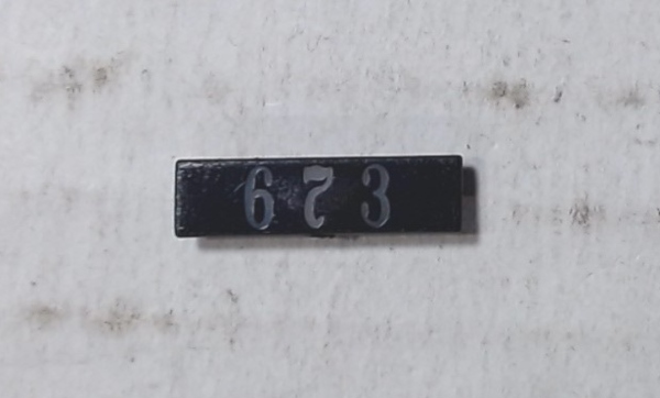 LENS / NUMBER BOARD / LH & RH / CLINCHFIELD #673 / PREMIER CHALLENGER 4-6-6-4