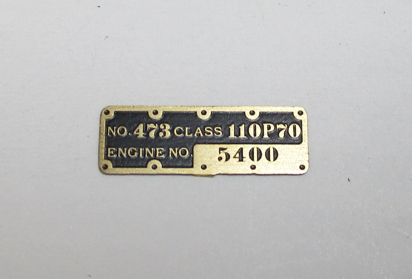 TRUST PLATE / TENDER / PRR / #5400 / PREMIER K-4s 4-6-2