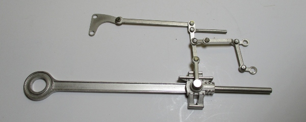 MAIN ROD & CROSSHEAD ASSEMBLY / RH / SATIN NICKEL / W/DUAL LUBRICATOR LINKAGE / SINGLE CROSSHEAD GUIDE / PREMIER N&W J 4-8-4