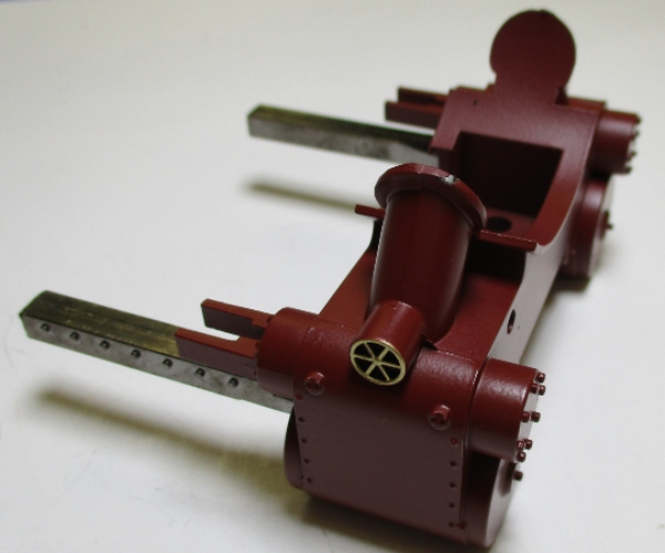 STEAM CHEST / W/CROSSHEAD GUIDES / TUSCAN RED / PREMIER K-4s 4-6-2