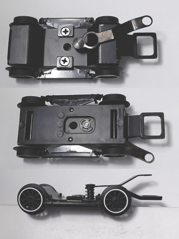 4-WHEEL PILOT TRUCK / W/BRAKE SHOES / BLACK / W/WHITE RIMS & SPOKED WHEELS / PREMIER PACIFIC 4-6-2