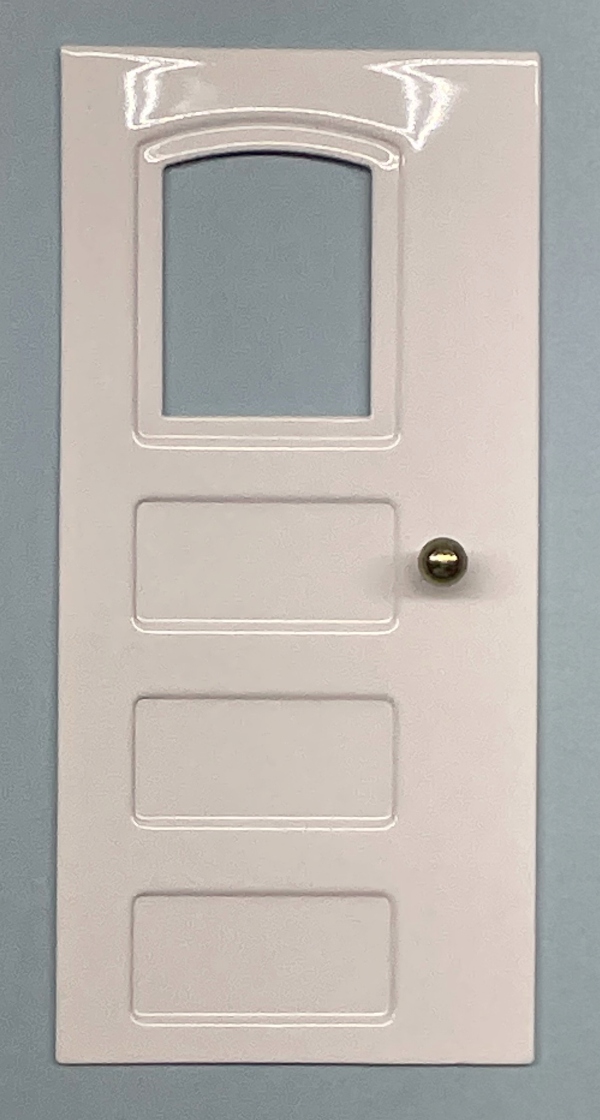 SLIDING DOOR / W/KNOB / WHITE / TINPLATE STANDARD GAUGE NO 8 & NO 9 PAY-AS-YOU-ENTER TROLLEY