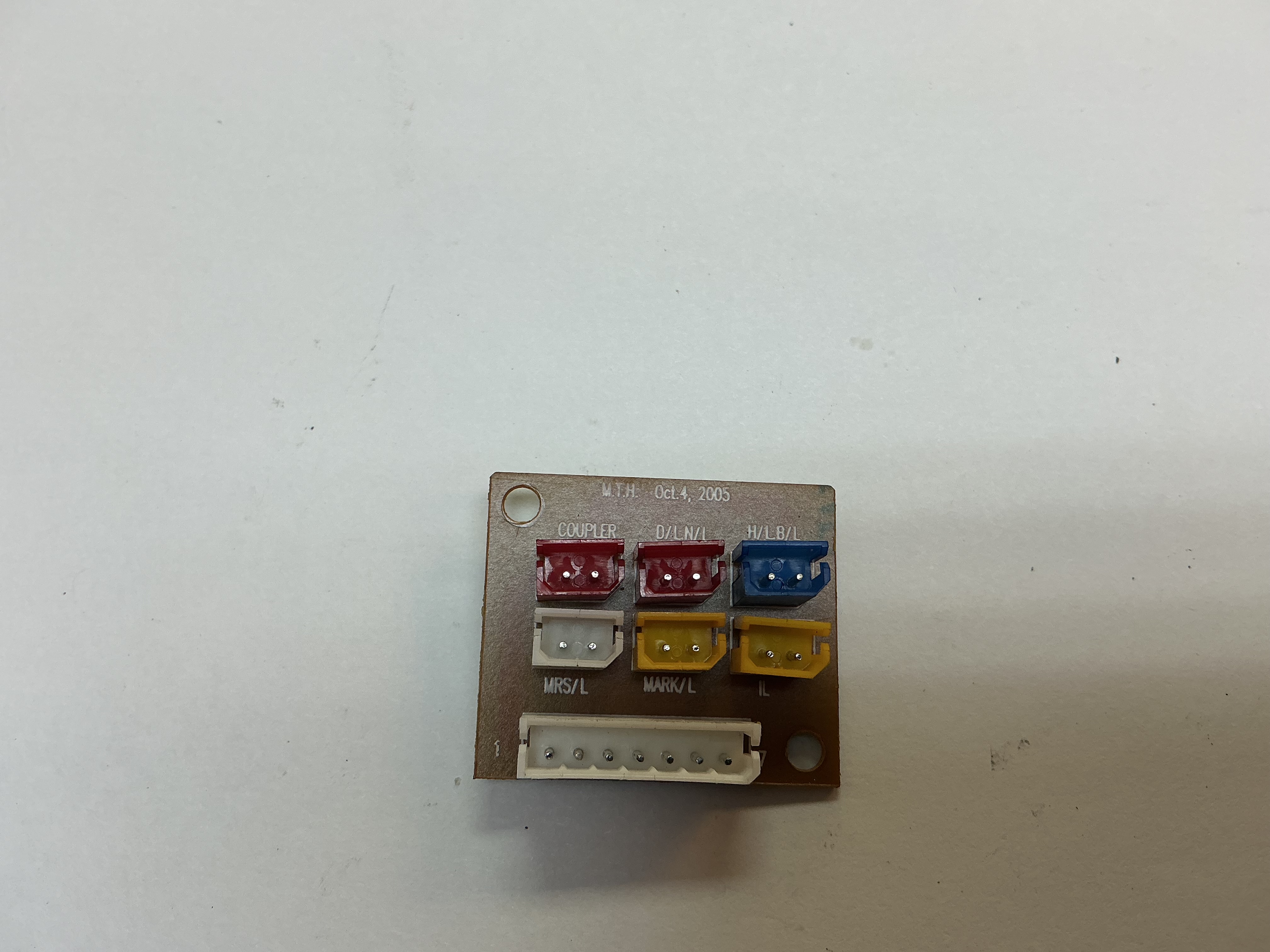 PCB / CONNECTOR / FRONT LIGHTS / RAILKING ONE GAUGE ALCO FA