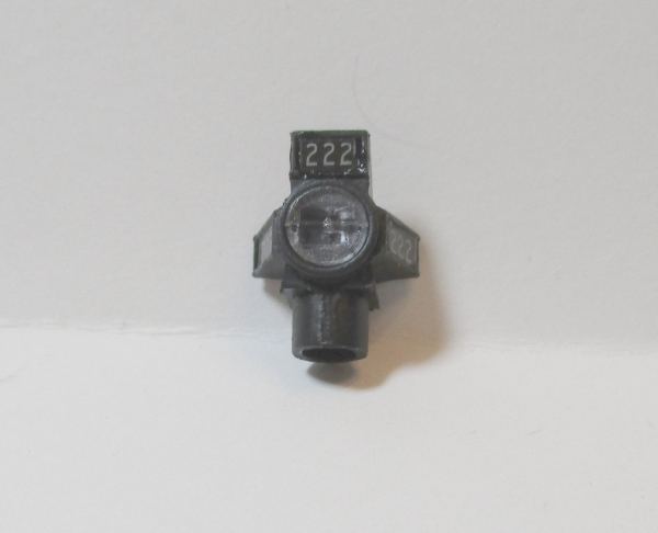 HEADLIGHT HOUSING / W/NUMBER PLATE & NUMBER BOARDS / #222 / HO SCALE YELLOWSTONE 4-8-8-2 