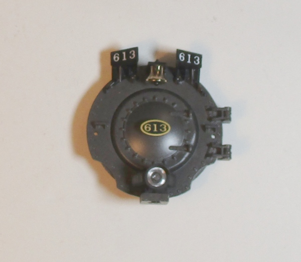 BOILER FRONT / W/NUMBER BOARDS / HEADLIGHT / #613 / PREMIER GREENBRIER 4-8-4