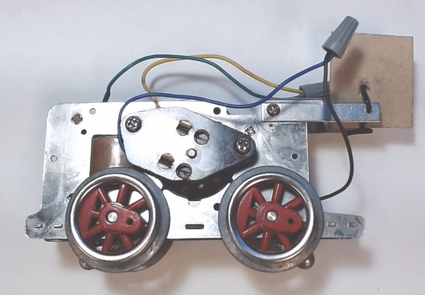 MOTOR BLOCK / TRADITIONAL / W/O E-UNIT / RED SPOKED WHEELS / REFURBISHED / NO WEAR / TINPLATE O GAUGE STEAM 260