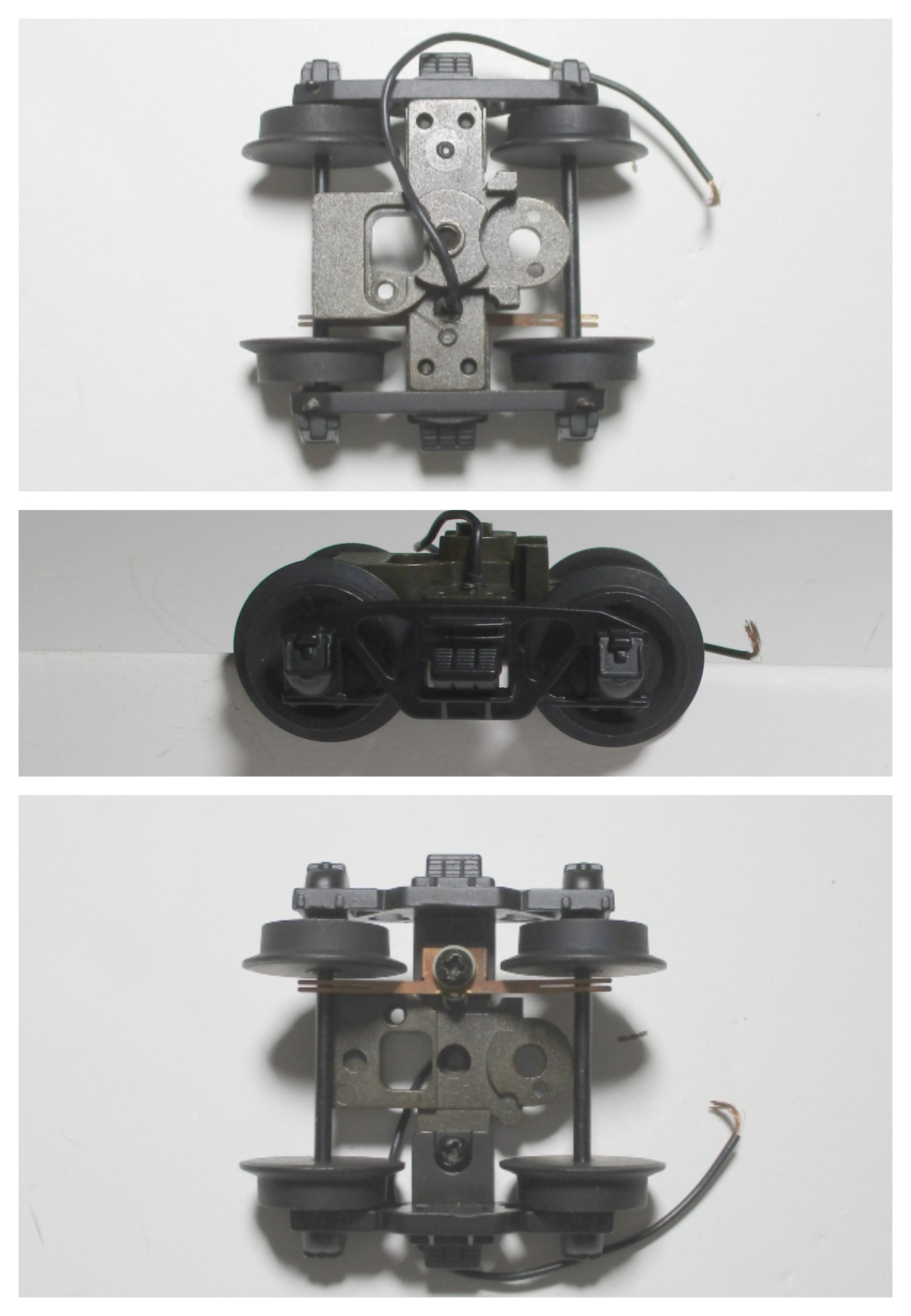 TENDER TRUCK / 4-WHEEL / REAR / W/AXLE CONTACT / 3-RAIL / BLACK / PREMIER 0-8-0