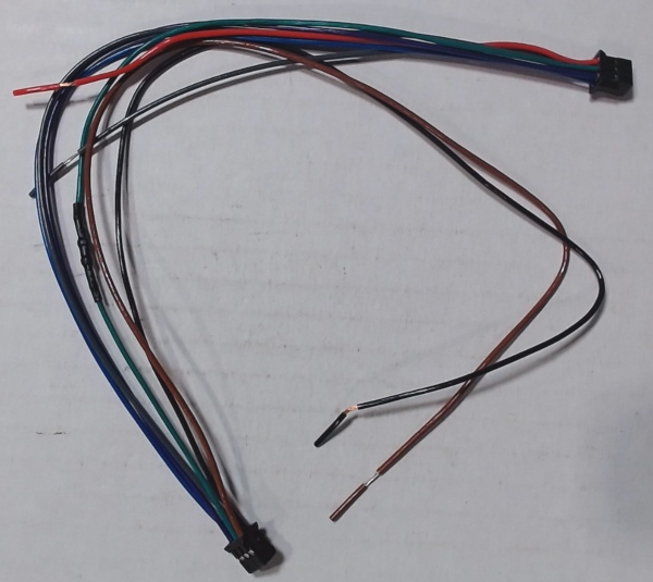 WIRE HARNESS / 6-POSITION / WIRELESS DRAWBAR TO TENDER BOARD/ 220mm / UNIVERSAL PS 3 STEAM TENDER
