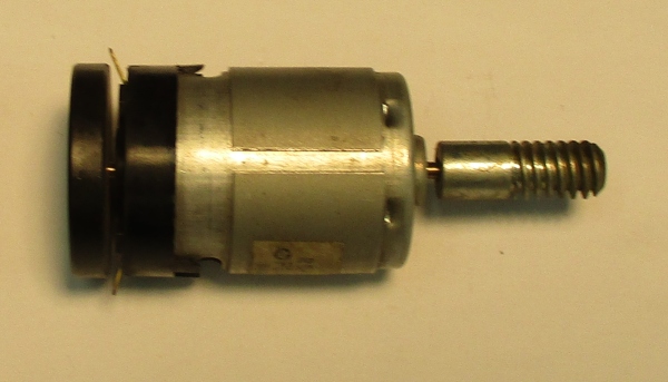 DC MOTOR / RS385PH / MD105-M38 / F/W 30mm D x 5mm THICK / WORM LENGTH 27.23mm TO 27.68mm / BLACK / PS 2 & PS 3