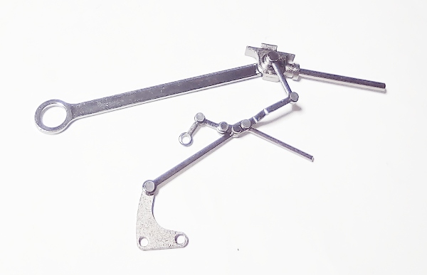 MAIN ROD & CROSSHEAD ASSEMBLY / BLACKENED / MULTIPLE BEARING CROSSHEAD / RH / L-4b / PREMIER MOHAWK 4-8-2