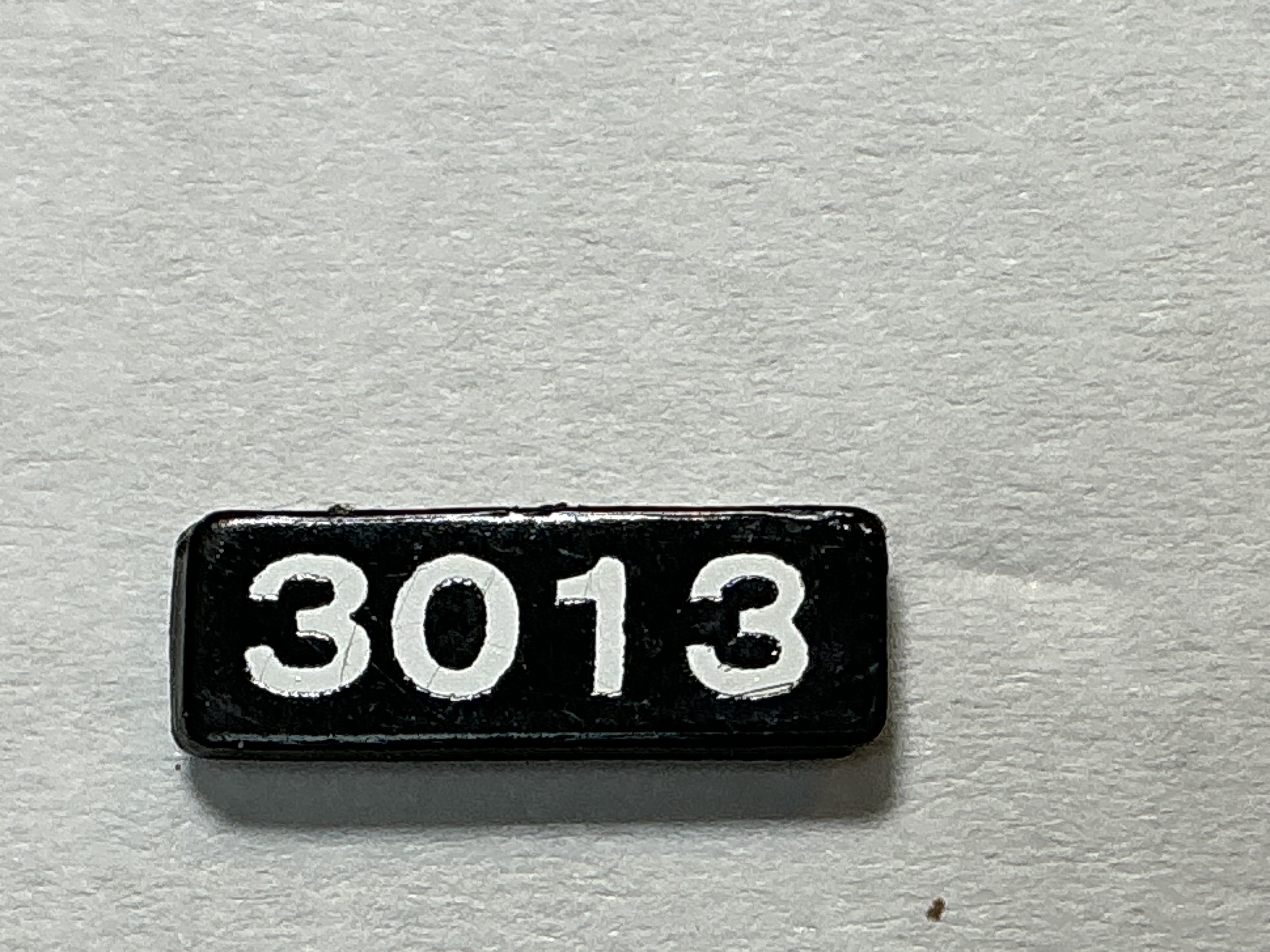 NUMBER BOARD / RH OR LH / FRONT OR REAR / #3013 / PREMIER GP-40