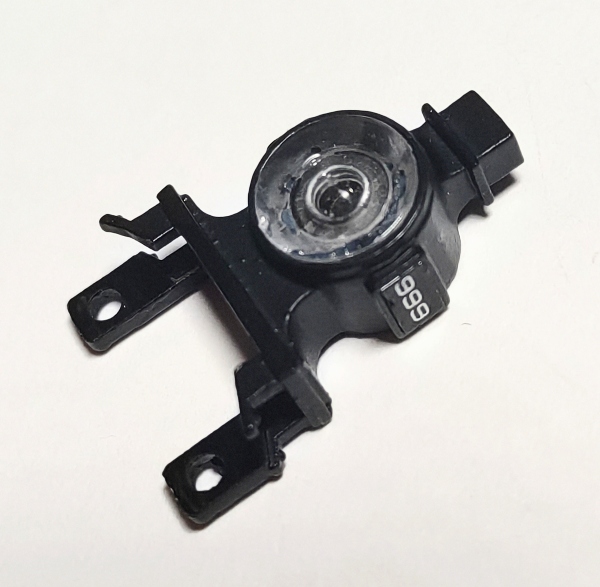 HEADLIGHT HOUSING / W/LENS / BLACK / #999 / PREMIER AMERICAN & ESE 4-4-0