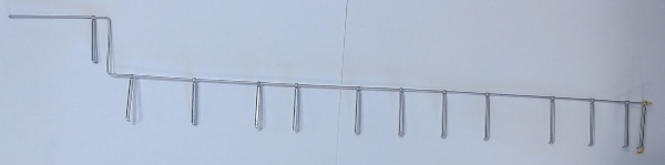 HANDRAIL / LH LONG / SILVER / RAILKING ONE GAUGE DASH-8