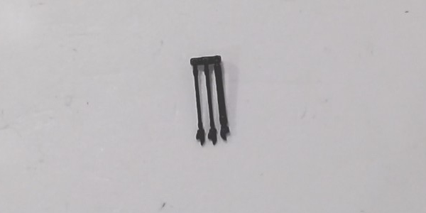 MU HOSE / BLACK / RH / PILOT MOUNT / HO SCALE SD70ACE