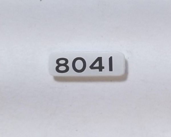 NUMBER BOARD / LF & RR / RAILKING C30-7 / N&W #8041