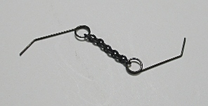 CHAIN / TENDER TRUCK TO FRAME / 11mm L / BLACK / PREMIER AMERICAN & ESE 4-4-0