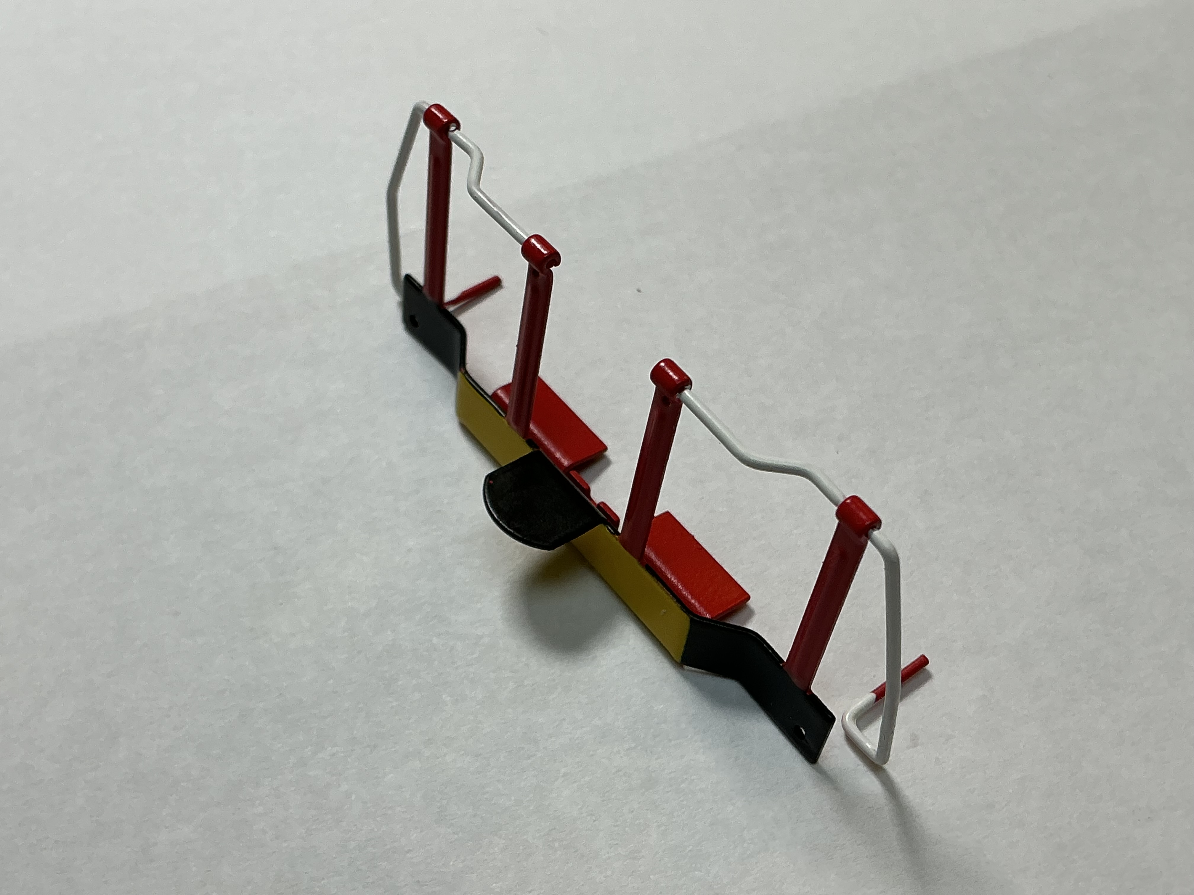 HANDRAIL / FRONT & REAR / BLACK W/ORANGE & WHITE / PREMIER GP-40