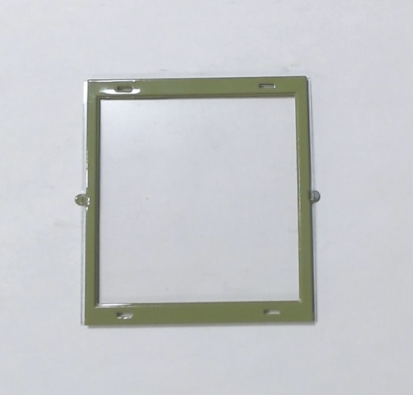 REAR WALL WINDOW INSERT / W/CLEAR LENS / GREEN / TINPLATE STANDARD GAUGE STATE CAR SOLARIUM & OBSERVATION
