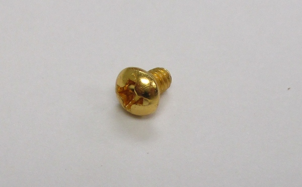 SCREW / PANHD / 4-40 x 0.15in L / GOLD PLATED / PREMIER J-1e HUDSON 4-6-4