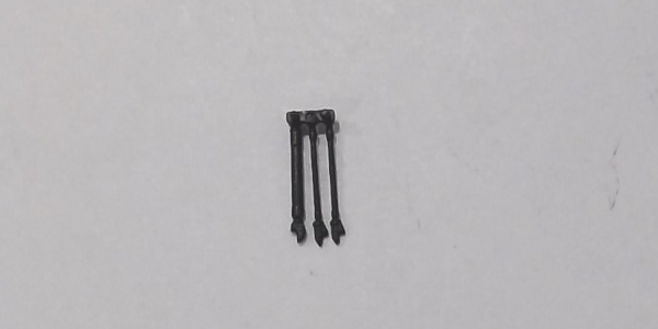 MU HOSE / BLACK / LH / PILOT MOUNT / HO SCALE SD70ACE / 