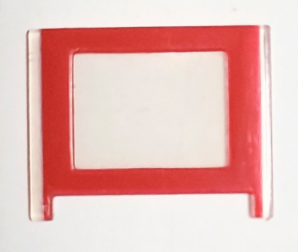 WINDOW / CAB / SMALL / 1-PANE / BRIGHT RED / PREMIER AMERICAN & ESE 4-4-0