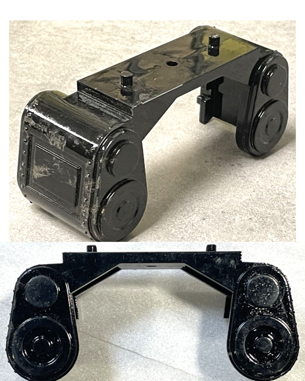 STEAM CHEST / DIE-CAST / BLACK / TINPLATE STANDARD GAUGE 400E / SOME SCRAPES 7 SCUFFS