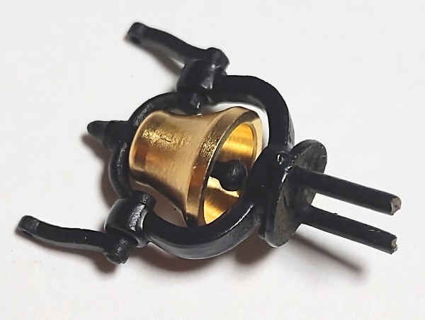 BELL & YOKE / W/CRADLE / DULL BRASS & BLACK / PREMIER AMERICAN & ESE 4-4-0