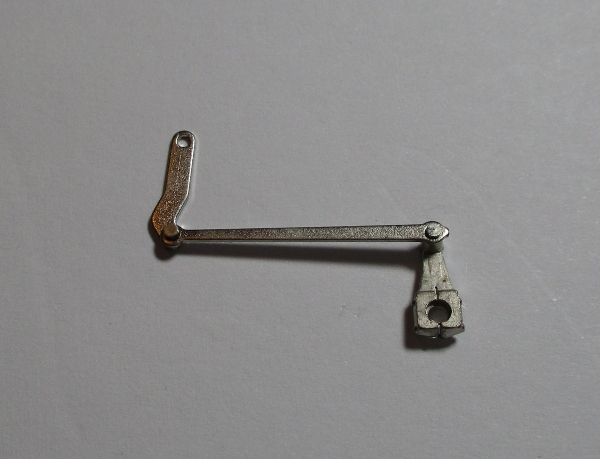 ECCENTRIC CRANK ASSEMBLY / LH / SATIN NICKEL / HO SCALE N&W J CLASS 4-8-4