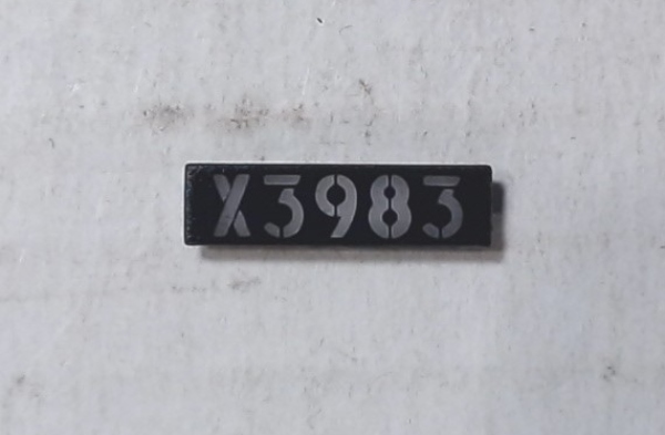 LENS / NUMBER BOARD / LH & RH / UP #X3983 / PREMIER CHALLENGER 4-6-6-4