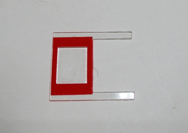 WINDOW / CAB / W/RED TRIM / RECTANGULAR / LH & RH / PREMIER K-4s 4-6-2