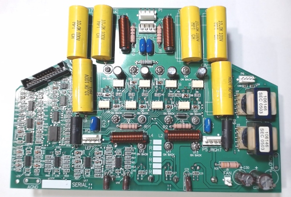 PCB / POWER BOARD / 2nd PRODUCTION RUN SERIAL NUMBERS BEGINING IN 1198 OR HIGHER / Z-4000 TRANSFORMER (5-POS PLUG ON TOP RH SIDE)