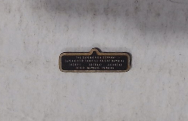 SUPERHEATER PLATE / BRASS & BLACK / PREMIER BERKSHIRE 2-8-4