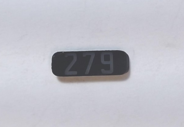 NUMBER BOARD / RF OR LR / PREMIER GP-9 / BURLINGTON #279