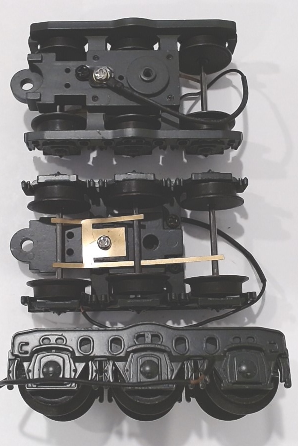 TENDER TRUCK / 6-WHEEL / REAR / DARK DARK GRAY / PS 2 / PREMIER DREYFUSS HUDSON 4-6-4/LATE VERSION