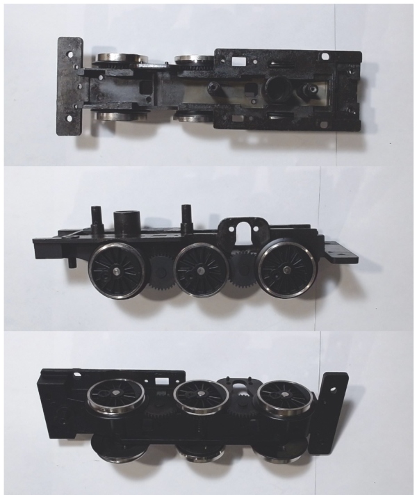 DRIVE BLOCK / 3-AXLE / BLACK / RAILKING STARTER 2-6-0