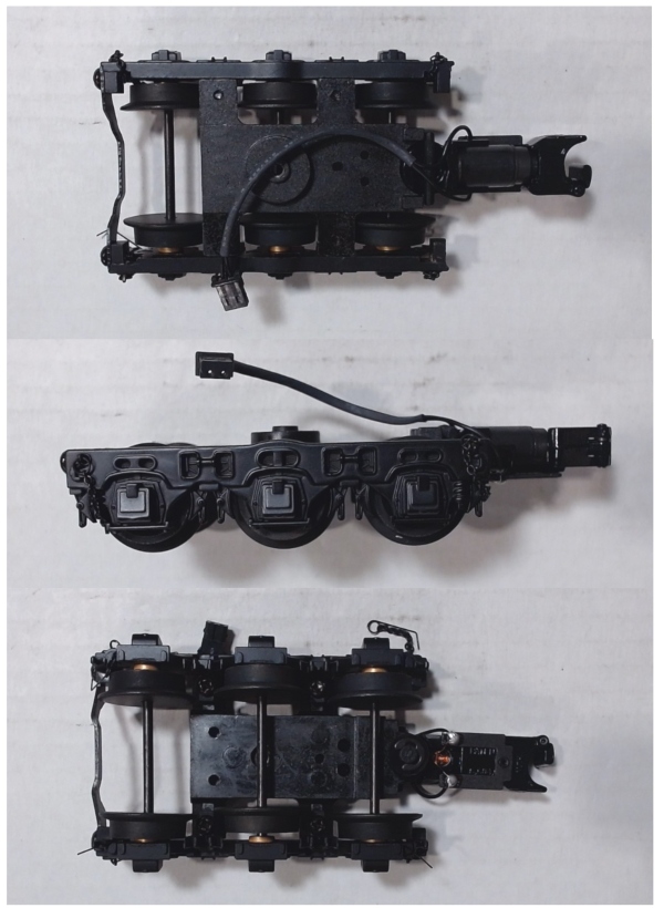 TENDER TRUCK / 6-WHEEL / BLACK / REAR / W/PS 2 COUPLER / W/CHAINS / PREMIER BERKSHIRE 2-8-4 & GN R-2 2-8-8-2