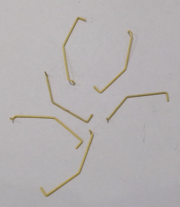 HANDRAIL / 6-PIECE SET / YELLOW / HO SCALE SD70ACE & SD70M-2