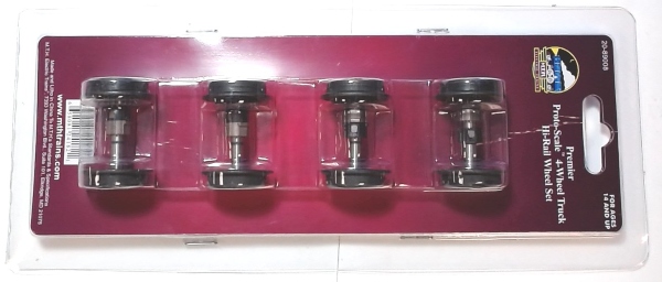 PROTO SCALE 3/2 4-WHEEL TRUCK HI-RAIL WHEEL SET KIT
