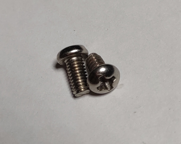 SCREW / PANHD / M3 x 0.5mm x 5.9mm L / NICKEL / STANDARD GAUGE BILD-A-LOCO PROTODRIVE