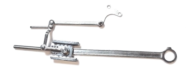 MAIN ROD & CROSSHEAD ASSEMBLY / LH / PLAIN BEARINGS / SATIN NICKEL / PREMIER DREYFUSS HUDSON 4-6-4