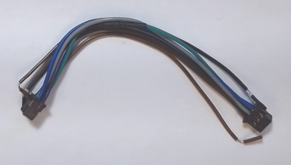 WIRE HARNESS / 6-POSITION / WIRELESS DRAWBAR TO TENDER BOARD/ 100mm / PREMIER 0-8-0