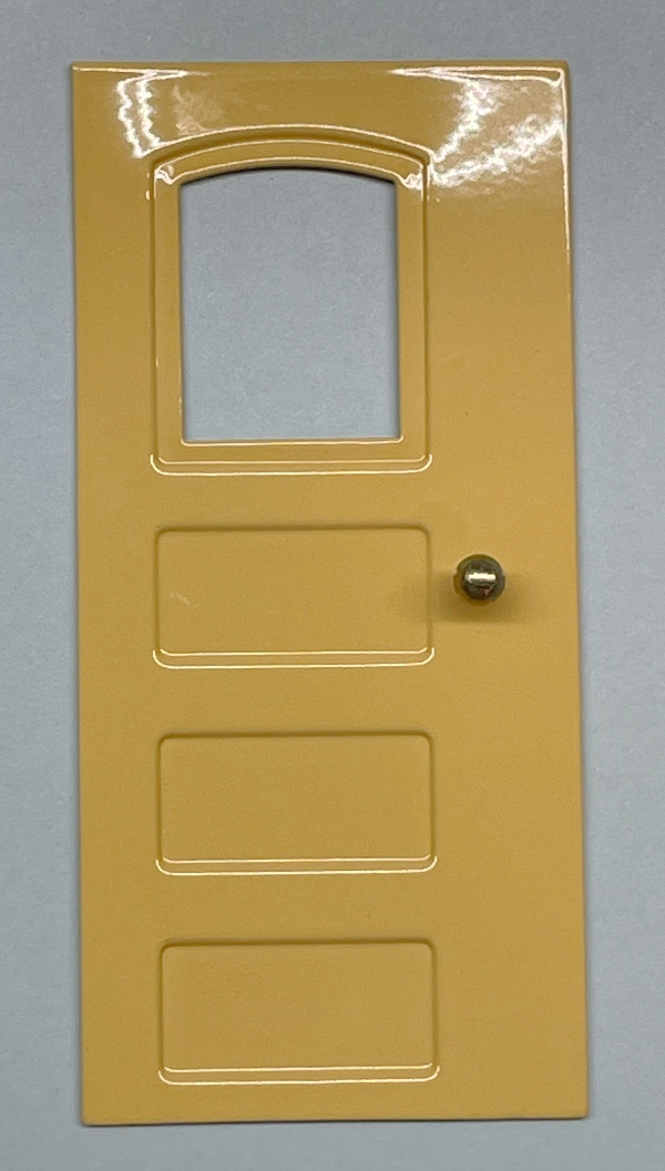 SLIDING DOOR / W/KNOB / CREAM / TINPLATE STANDARD GAUGE NO 8 & NO 9 PAY-AS-YOU-ENTER TROLLEY