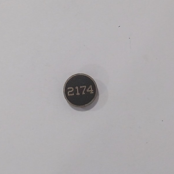 NUMBER PLATE / BOILER FRONT / BLACK & GOLD / #2174 / PS 2 / PREMIER Y-6b 2-8-8-2 