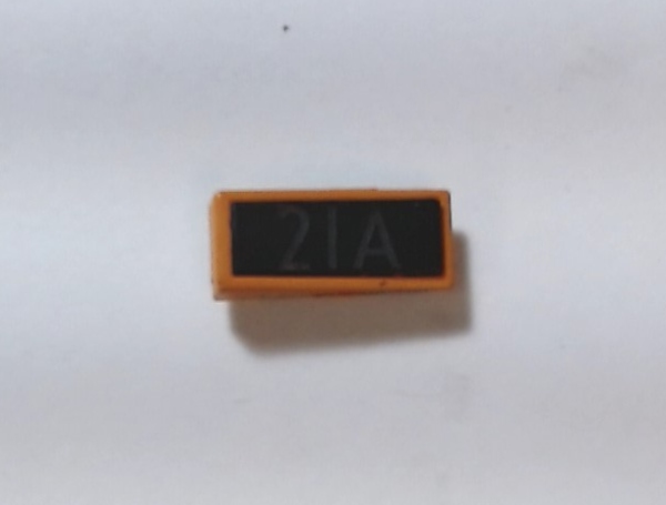NUMBER BOARD HOUSING / RF /ORANGE & BLACK / MILW RD #21A / PREMIER FM ERIE BUILT
