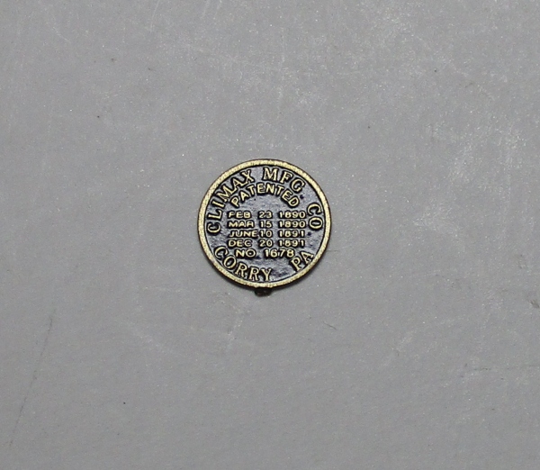 BUILDER PLATE / CLIMAX MFG / #1 / PREMIER CLIMAX