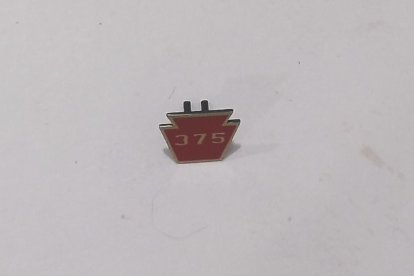 NUMBER PLATE / BOILER FRONT / KEYSTONE / PRR #375 / PREMIER Y-3 2-8-8-2 