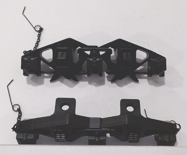 SIDE FRAME / 3-AXLE / TENDER TRUCK / BLACK / W/CHAINS / PS 3 / PREMIER Y-3 2-8-8-2