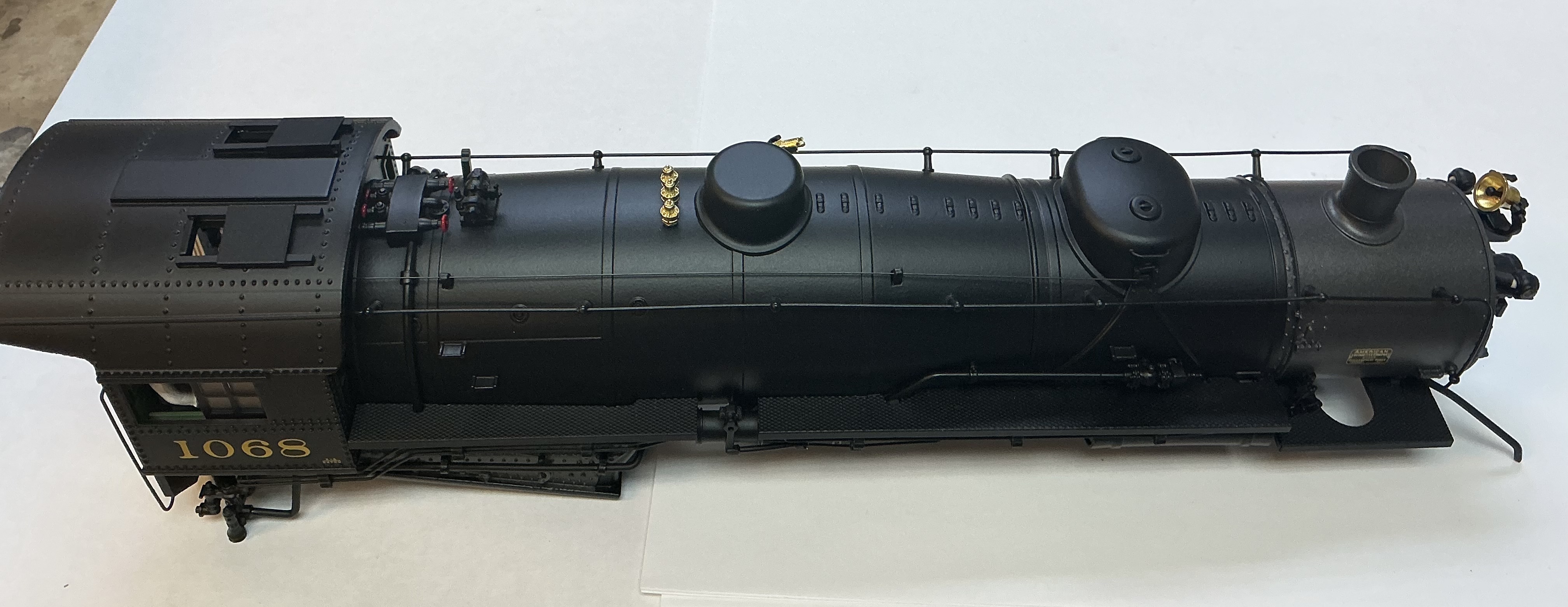 SHELL / BOILER / ROCK ISLAND #1068 / W/CAB / W/SMOKE UNIT / PS 3 / PREMIER LIGHT MIKADO 2-8-2