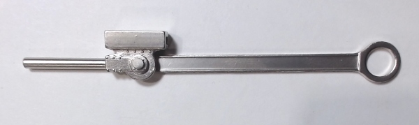 MAIN ROD & CROSSHEAD ASSEMBLY / LH / SATIN NICKEL / RAILKING 4-6-2, 4-6-4